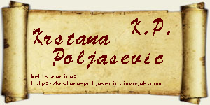 Krstana Poljašević vizit kartica